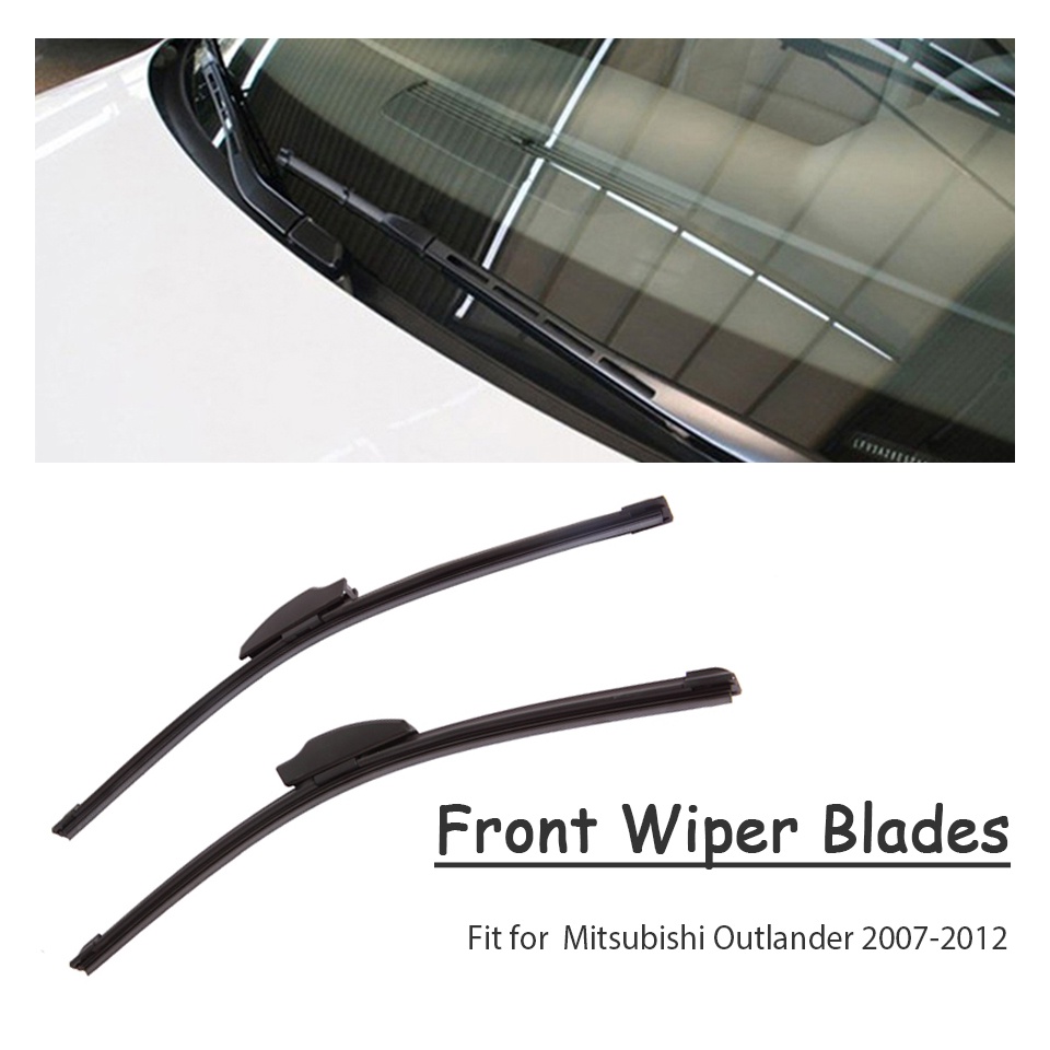 1 Set Karet Wiper Kaca Depan Mobil Untuk Mitsubishi Outlander 2018 2017 2016-2003