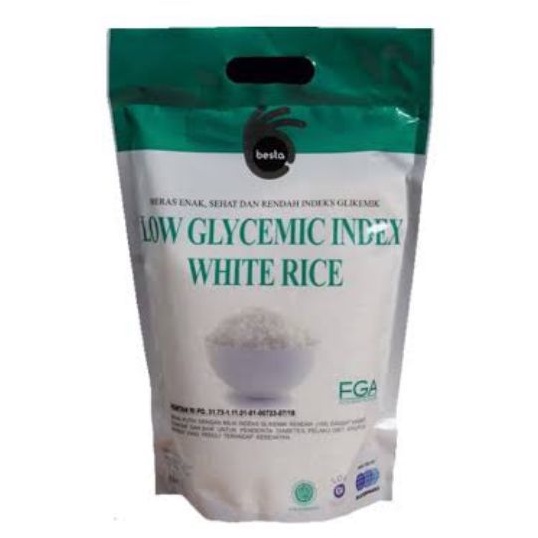 

Besta beras putih organic bebas gula 2kg | organic white rice sugar free