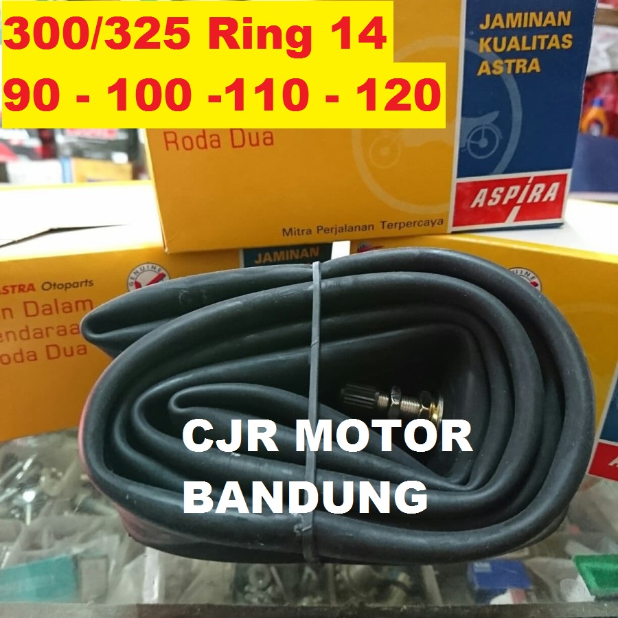 Ban dalam Aspira 3.00/3.25 ring 14 untuk ban motor 90/90 100/80 100/70 110/80 120/70 100/90
