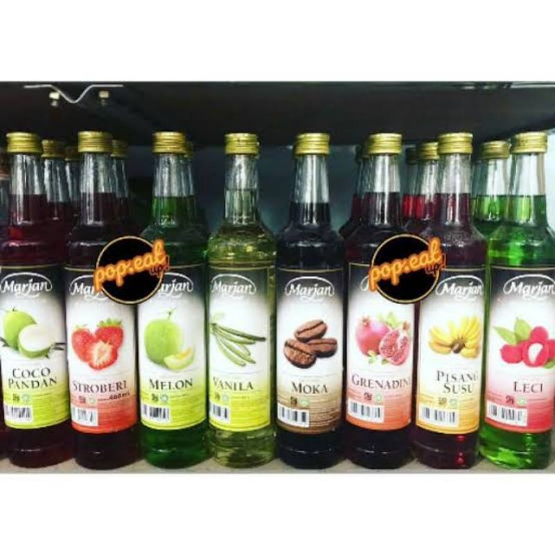 Marjan sirup melon/cocopandan/strawberry/leci/fruitpunch 500ml