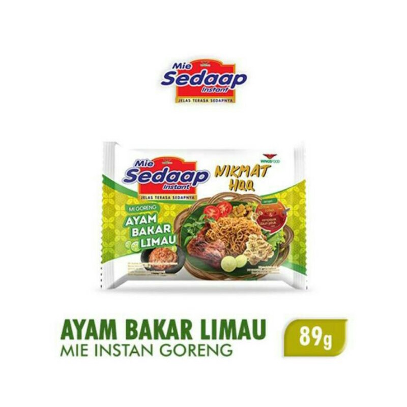 Jual Sedaap Mie Goreng Ayam Bakar Limau 89 G | Shopee Indonesia