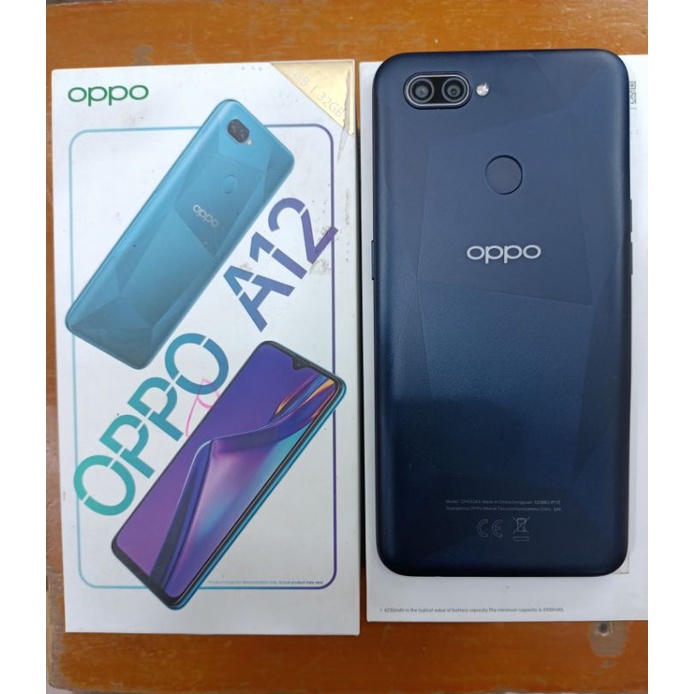 Oppo A12 3/32Gb second like new (Grade A) fullset acc ori