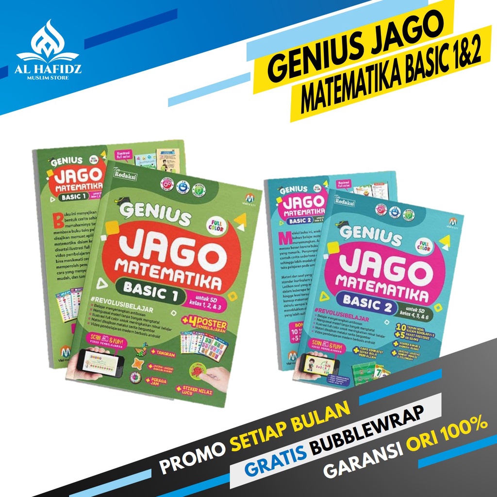Ziyad Books Paket Genius Jago Matematika Basic Buku Tambahan Belajar Anak-2
