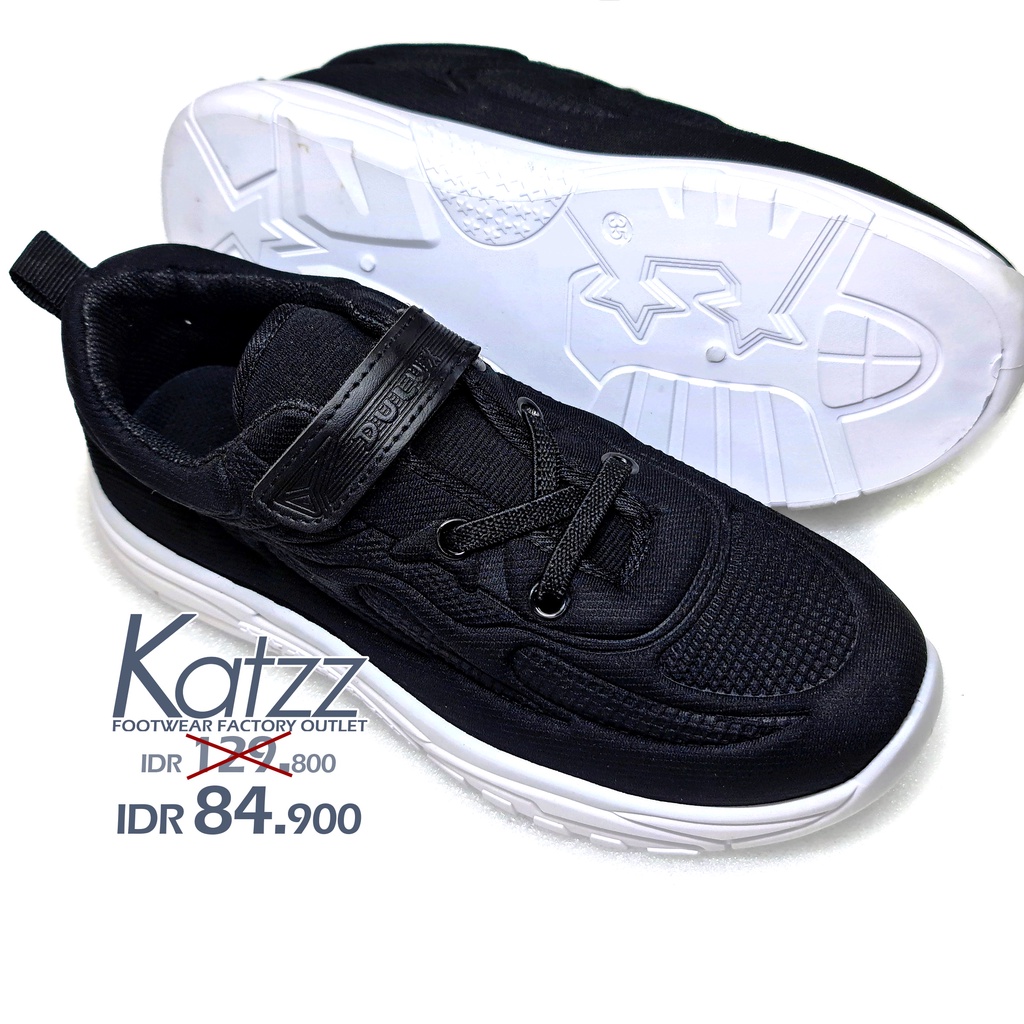 KATZZ Sepatu Sekolah Anak SD 28 - 35 Casual SPORT Kanvas Shoes Slip On. NEW ARRIVAL - SEPATU SNEAKERS PRIA WANITA Hitam Putih sekolah olahraga sport jogging kuliah