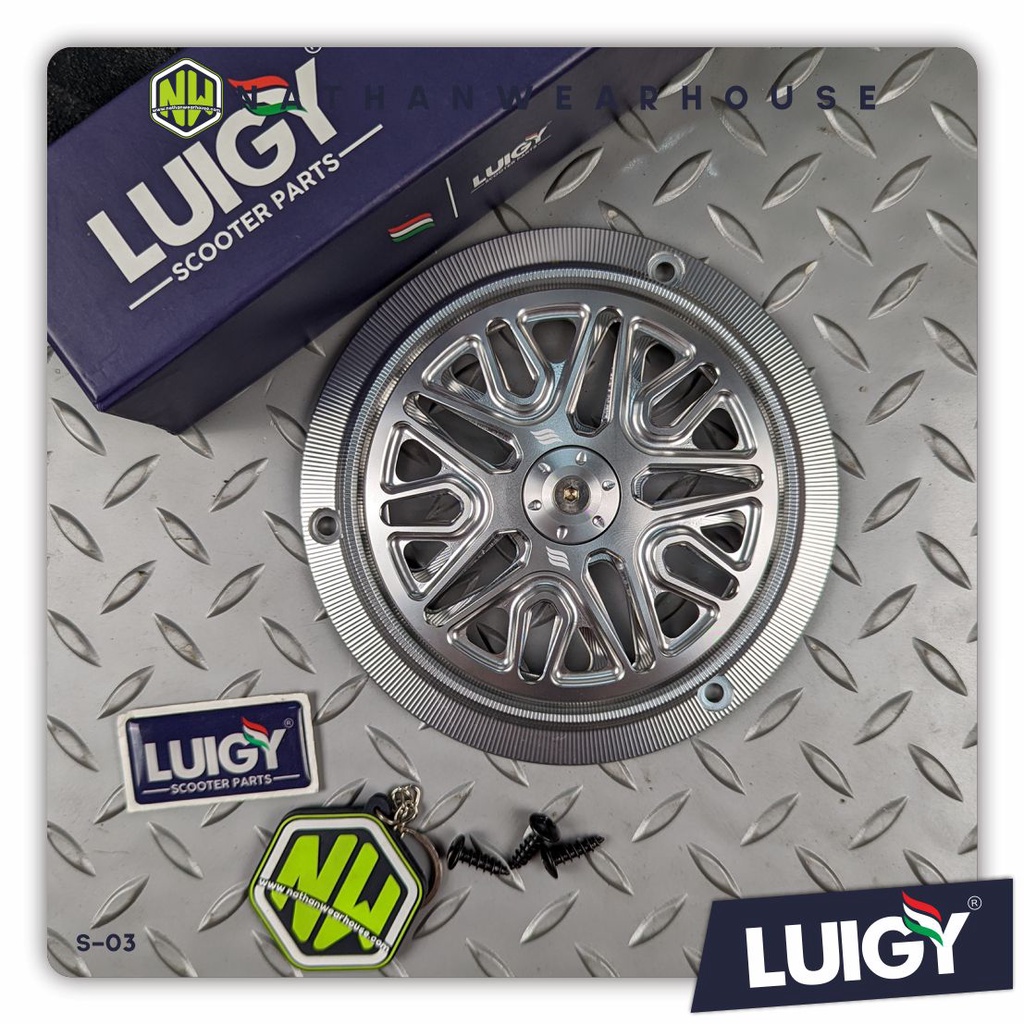 Cover Fan Tutup Kipas Spinner Luigy CNC Vespa Sprint Primavera GTS S LX LXV Beat Scoopy 03