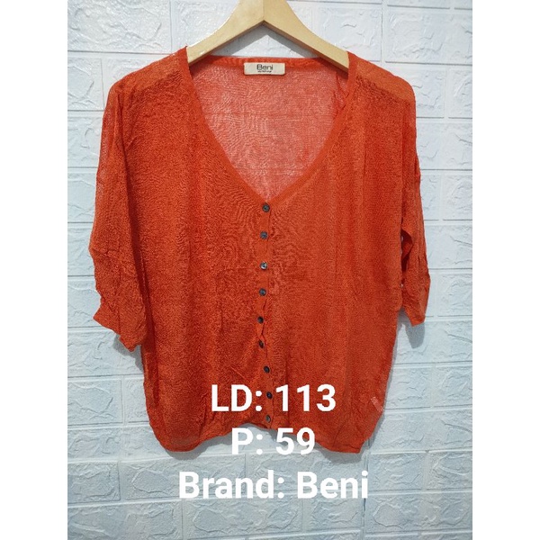 Cardigan Rajut dan Atasan Wanita (Thrift Shop/Preloved) 022-04