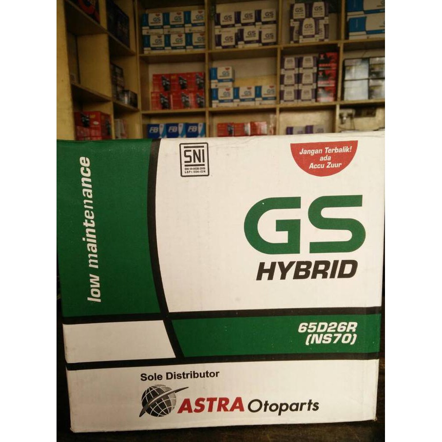 Aki Mobil Mitsubishi Galant NS70 GS Astra Hybrid Aki Basah