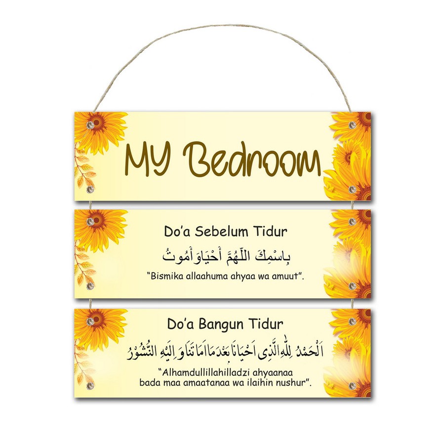 hiasan gantung 3 susun doa sebelum tidur doa bangun tidur