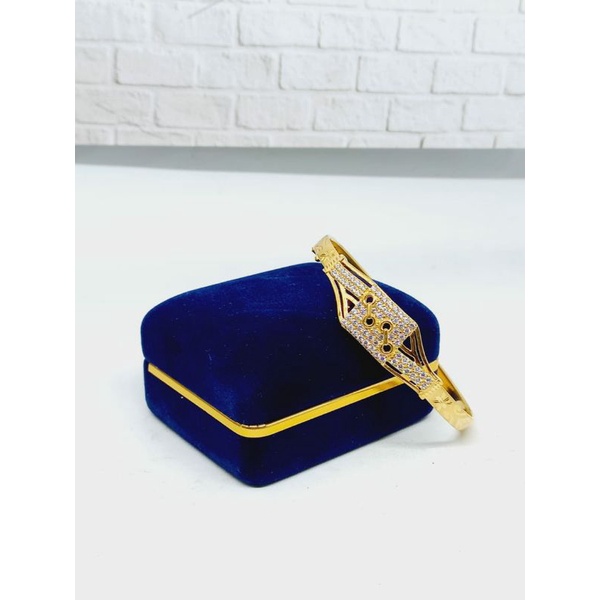 GELANG PERAK ASLI 925 SILVER LAPIS EMAS/GELANG BANGLE COR MP FULL/ASLI SILVER/GELANG FASHION WANITA