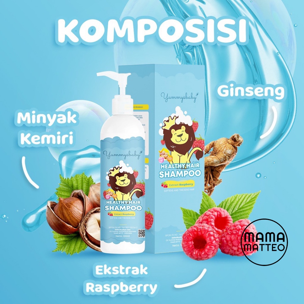 YUMMYS Baby Serum 60ML &amp; Shampoo 100ML / Serum &amp; Sampo Rambut / Penumbuh Rambut Bayi &amp; Anak