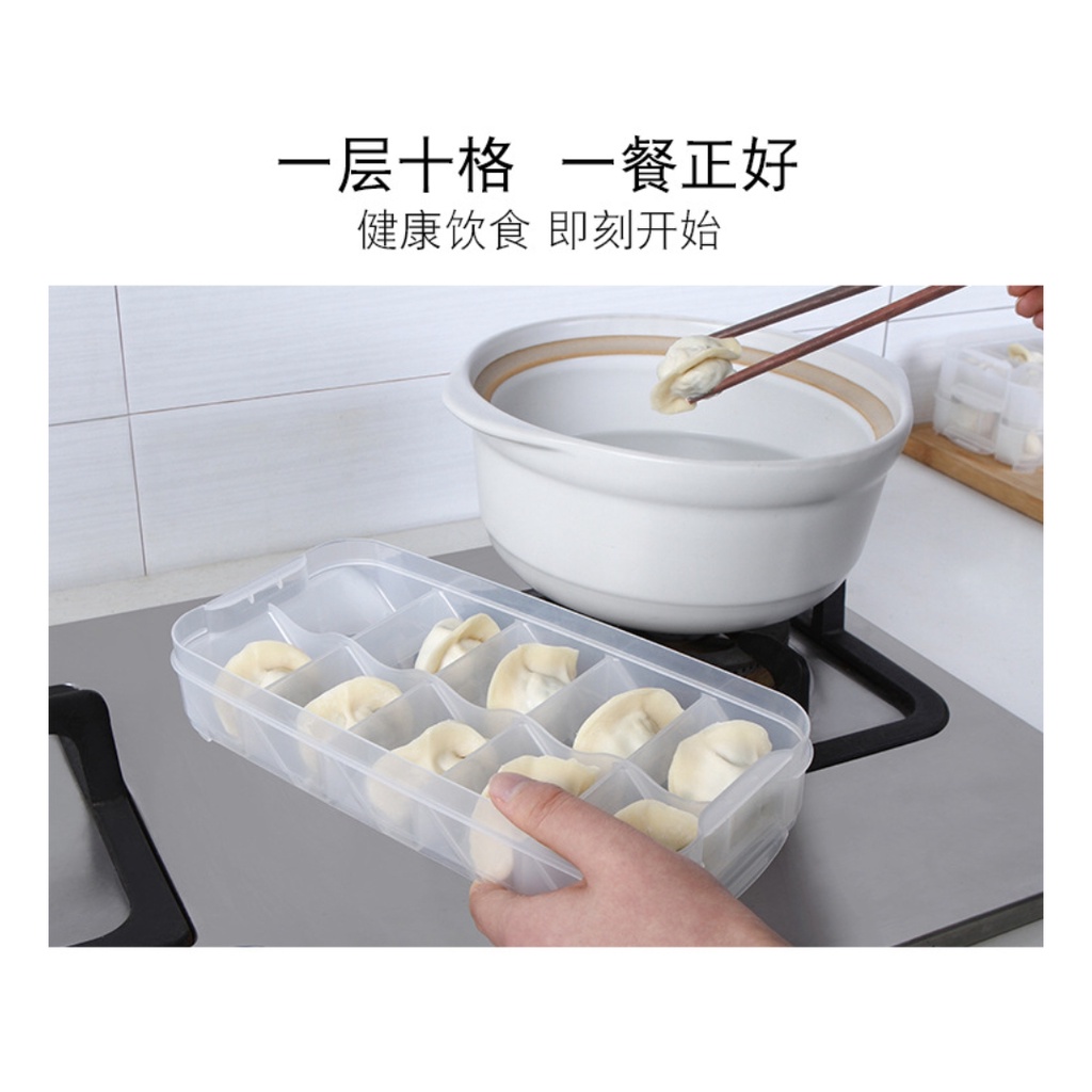 Nakami Kotak Pangsit 20pc Ada Tanggalan Dumpling Storage Box Premium Quality NSA-U7011