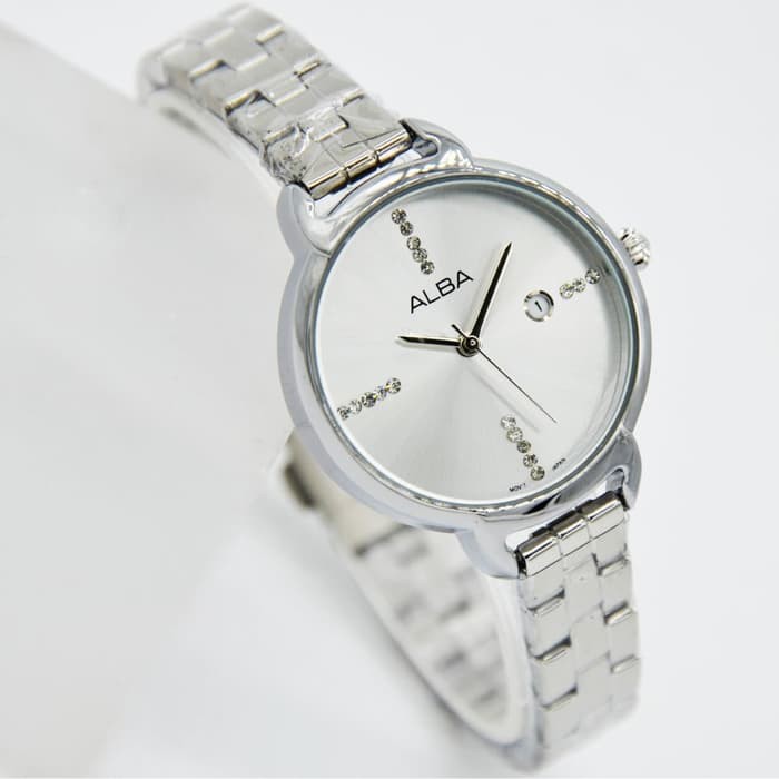 Jam Tangan Wanita Alba Date Rantai Premium Tanggal Aktif