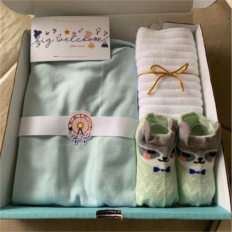 TERMURAH!Hampers parsel kado lahiran PREMIUM IMPORT murah newborn baby gift set baby gift box set pakaian bayi parsel kado lahiran perempun laki laki hadiah kelahiran bayi terlaris baju bayi murah kaos kaki bayi 3D import parsel lahiran bayi lengkap-Set 13