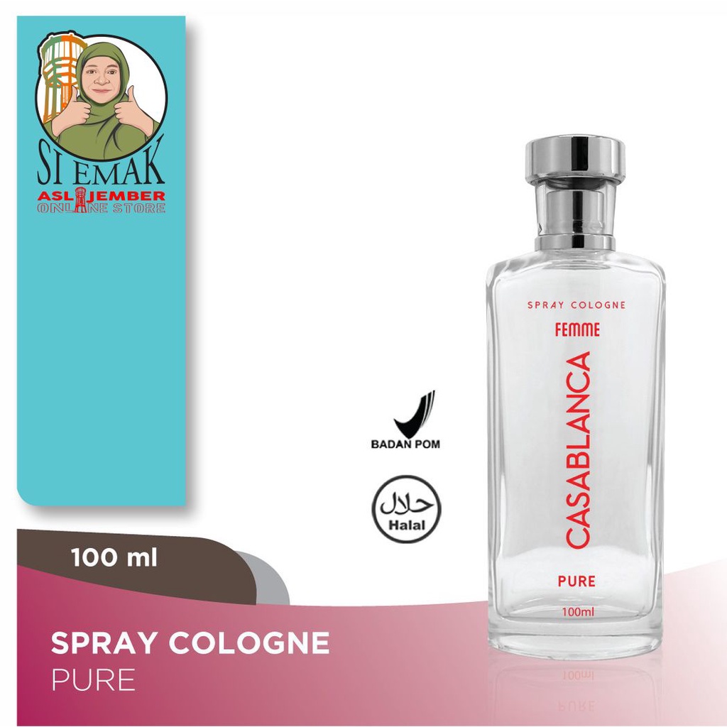 Casablanca Spray Cologne GLASS Femme Clear Pure 100ml