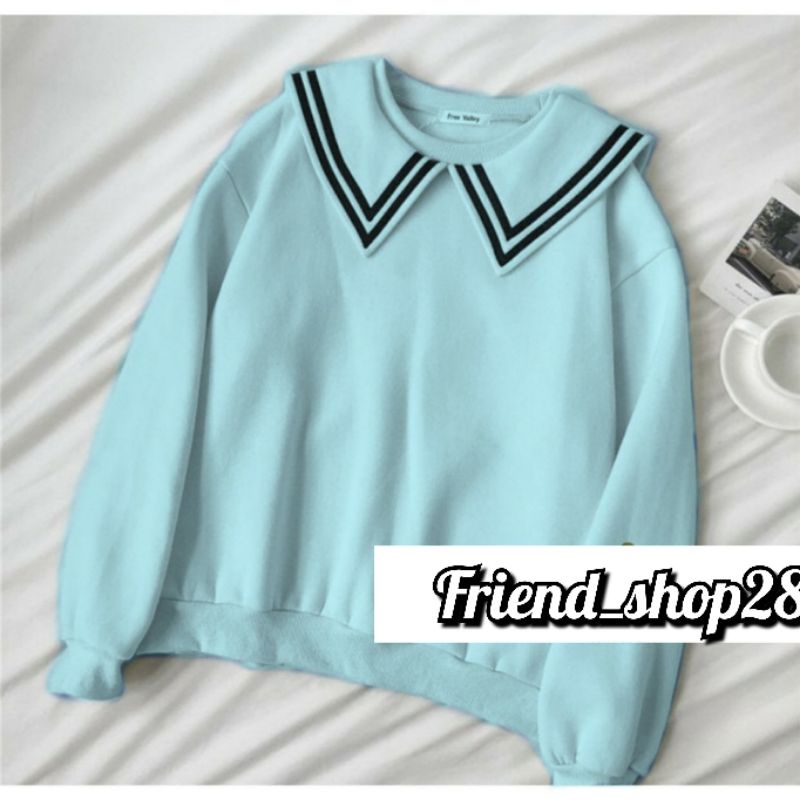 CREWNECK SWEATER WANITA - PULMA TOP SWEATER SWEATSHIRT - FLEECE TEBAL