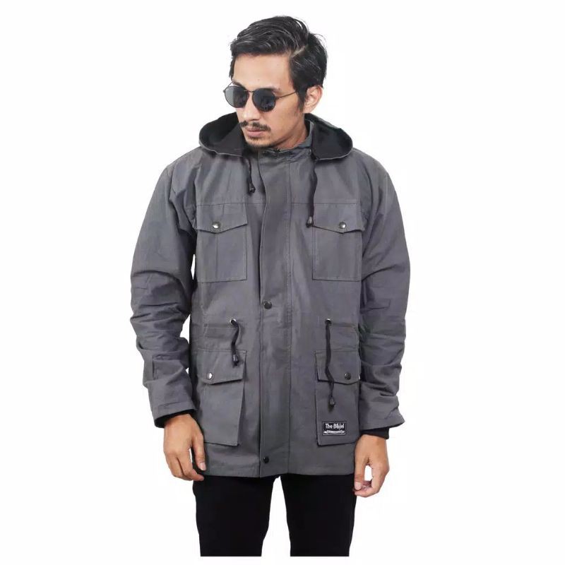 JAKET PARKA PRIA POLOS TERMURAH - JAKET PARKA COWOK ORIGINAL