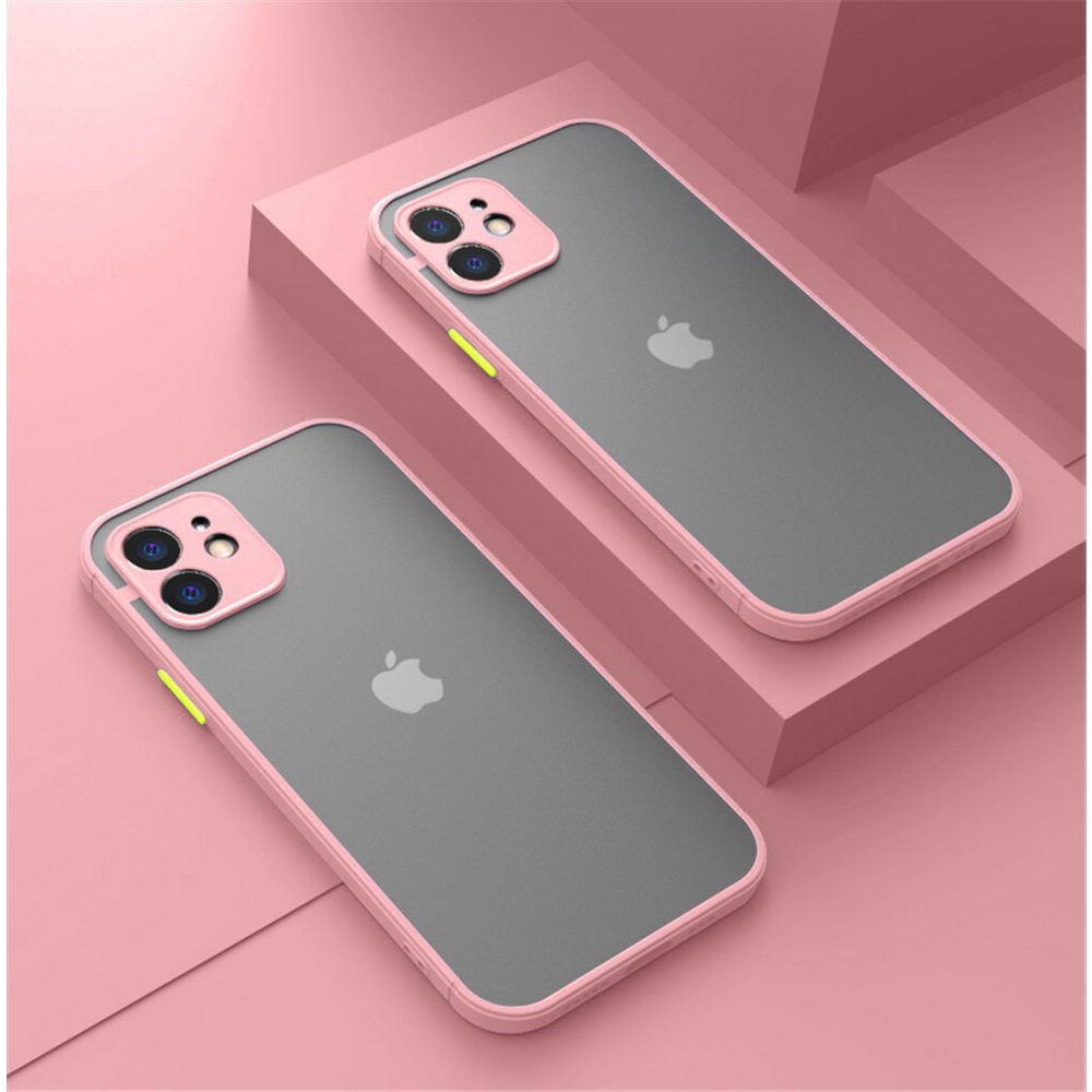 【iphone 13】 Matte transparent for 13 pro max 13 mini anti-drop protective case
