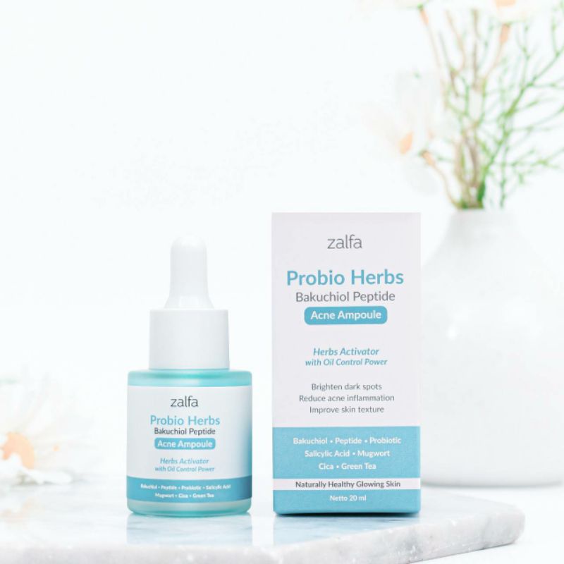 Zalfa Natural Skincare Skincare Probio Herbs Bakuchiol Peptide Acne Ampoule-2