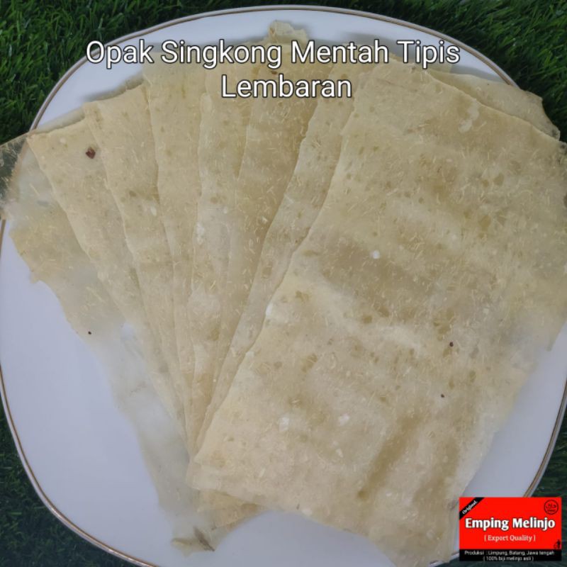 Opak Singkong Mentah Lembaran