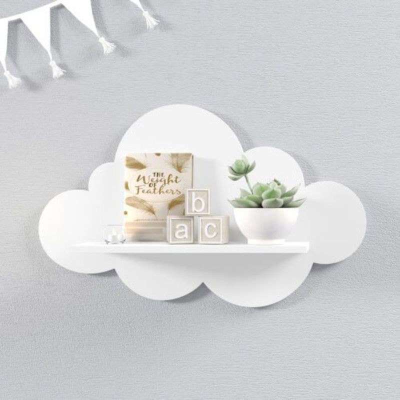 Rak awan ambalan awan karakter rak dinding tempel minimalis lucu imut termurah