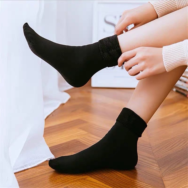 READY INDONESIA Kaos Kaki Thermal Velvet winter hangat wanita import wool wol socks musim dingin