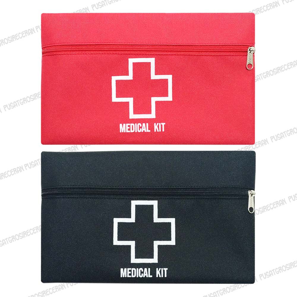 Pouch Medical Kit Medis Dompet P3K Tas Obat Pouch Travel First Aid Kit Emergency Homecare Bidan UKS 