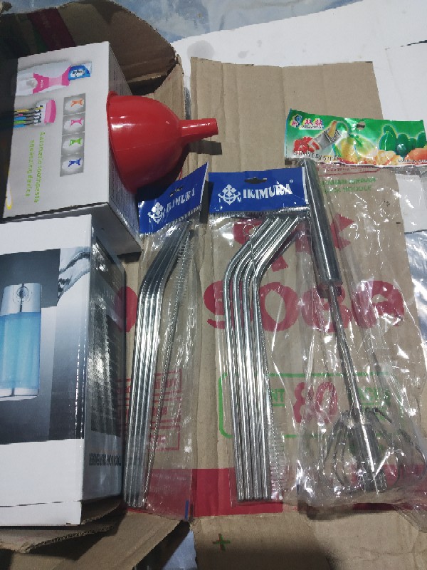 Sedotan Stainless 4pcs Travel/sedotan Minuman Bahan Stainles