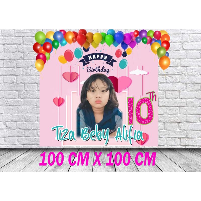BANER BAYI ULTAH TEDAK SITEN ACARA BACKDROP DEKOR