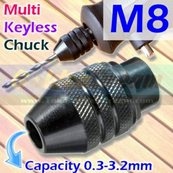 *$*$*$*$] kepala keyless mini grinder M8 chuck mini drill kepala die grinder