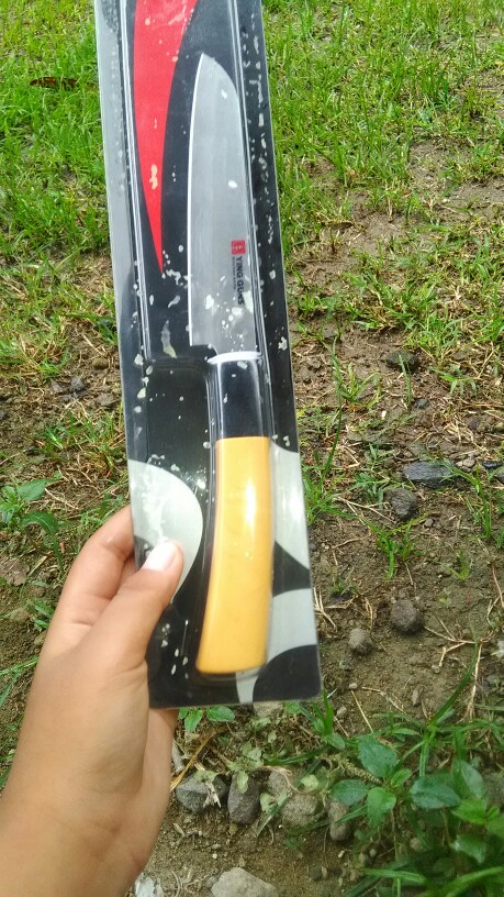 Pisau  Dapur / Daging Ying Guns Stainless Super Tajam / Gagang Motif Kayu / Kitchen Knife