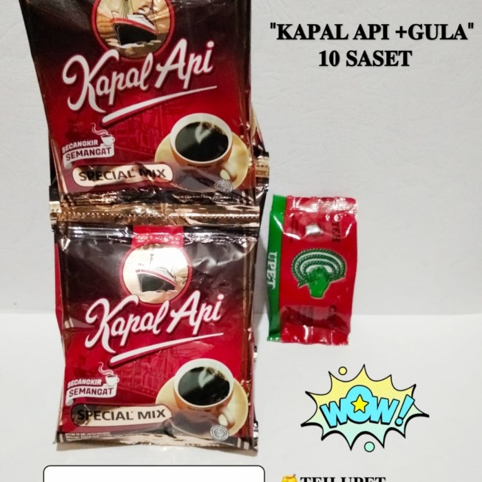 

NEW Kopi Kapal Api+ Gula spesial mix 10 saset