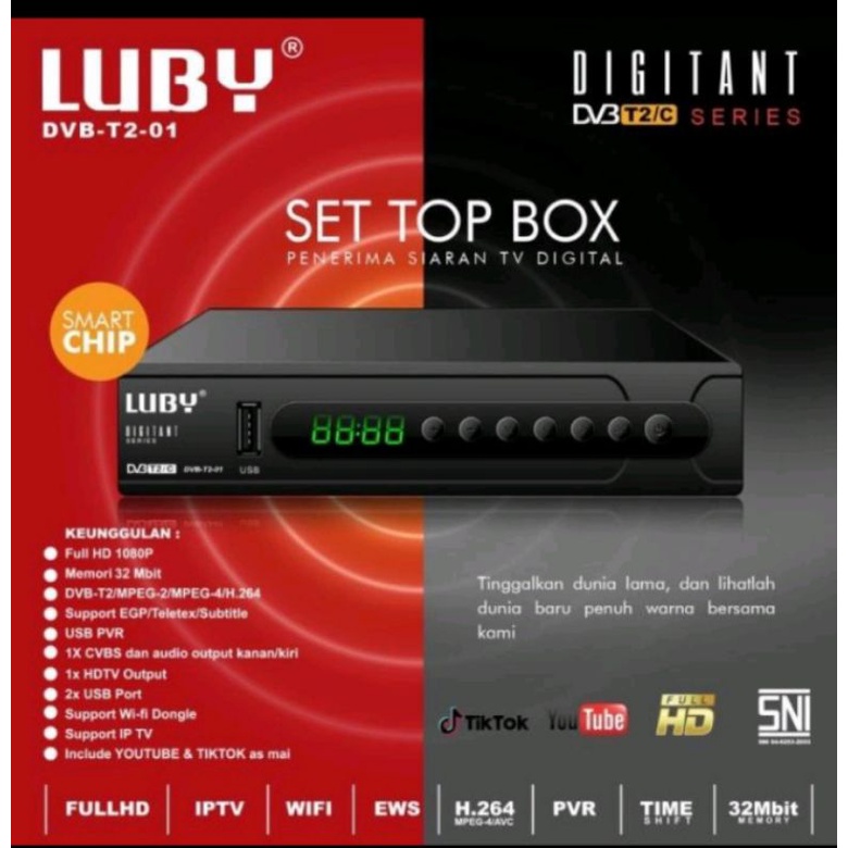 Reciver Tv Digital Dvb-T2-01 Luby T2-01 (Promo)