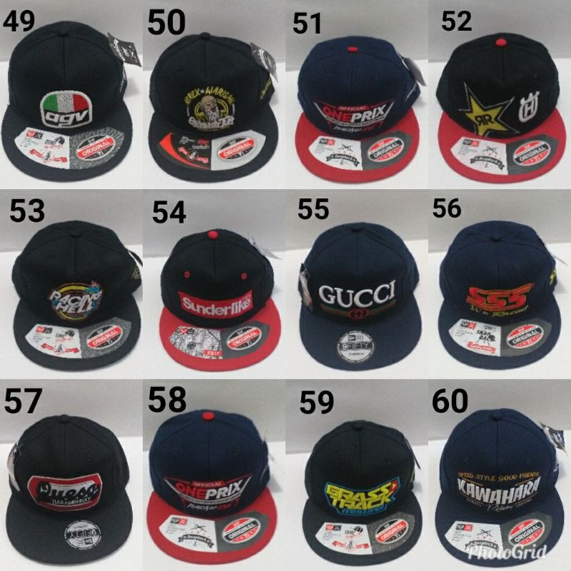 Topi Snapback Dewasa Hip Hop Fashion Bordir Bahan Rapel Distro.