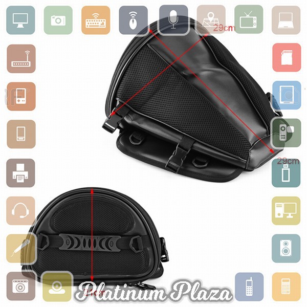 Tas Motor Touring Back Seat Tail Storage Bag - 666 - Black`1W5YHH-