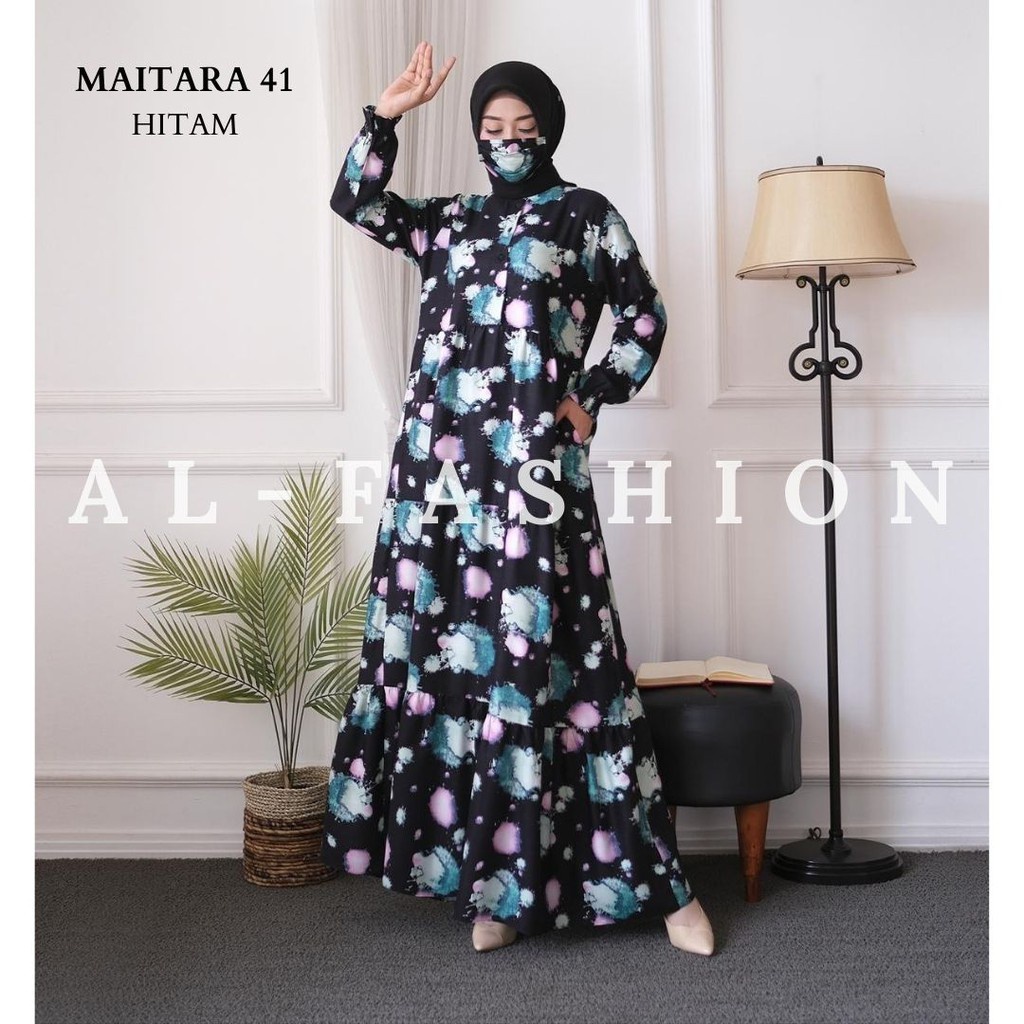 ABA agen baju homey dress gamis wanita MAITARA-MAITARA 41 HTM PINK