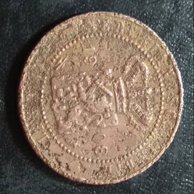 #42 Uang Kuno 1 Cent Nederland Indie Tahun 1908 Korosi