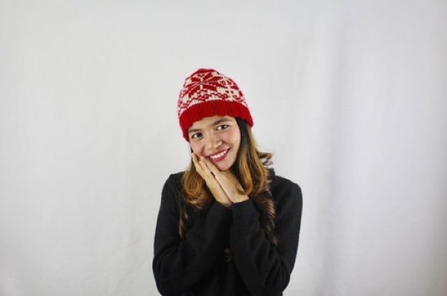 Topi Kupluk Rajut Wool Hat Beanie Snow Pom Pom