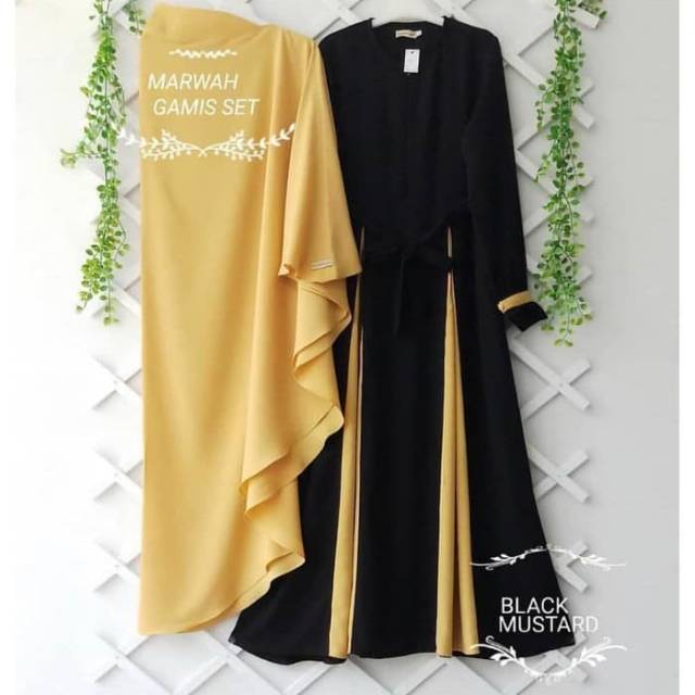 BAJU GAMIS WANITA / BAJU GAMIS SYAR'I MARWAH / BAJU MUSLIM WANITA / BAJU SYAR'I