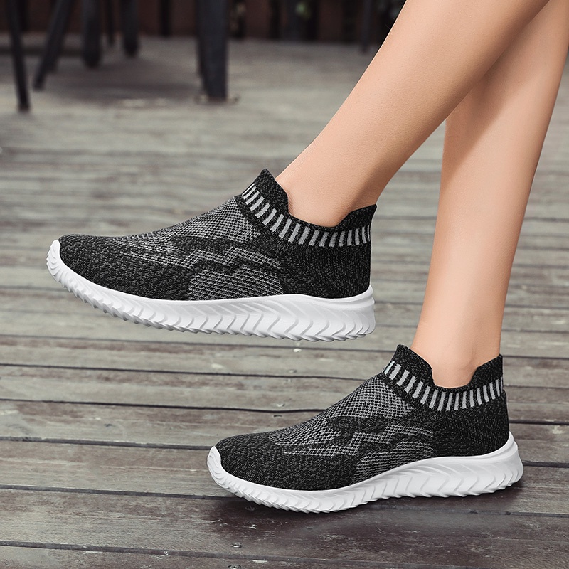 FOKU Sepatu Sneakers Wanita Outdoor Sock Sepatu Wanita Terbaru