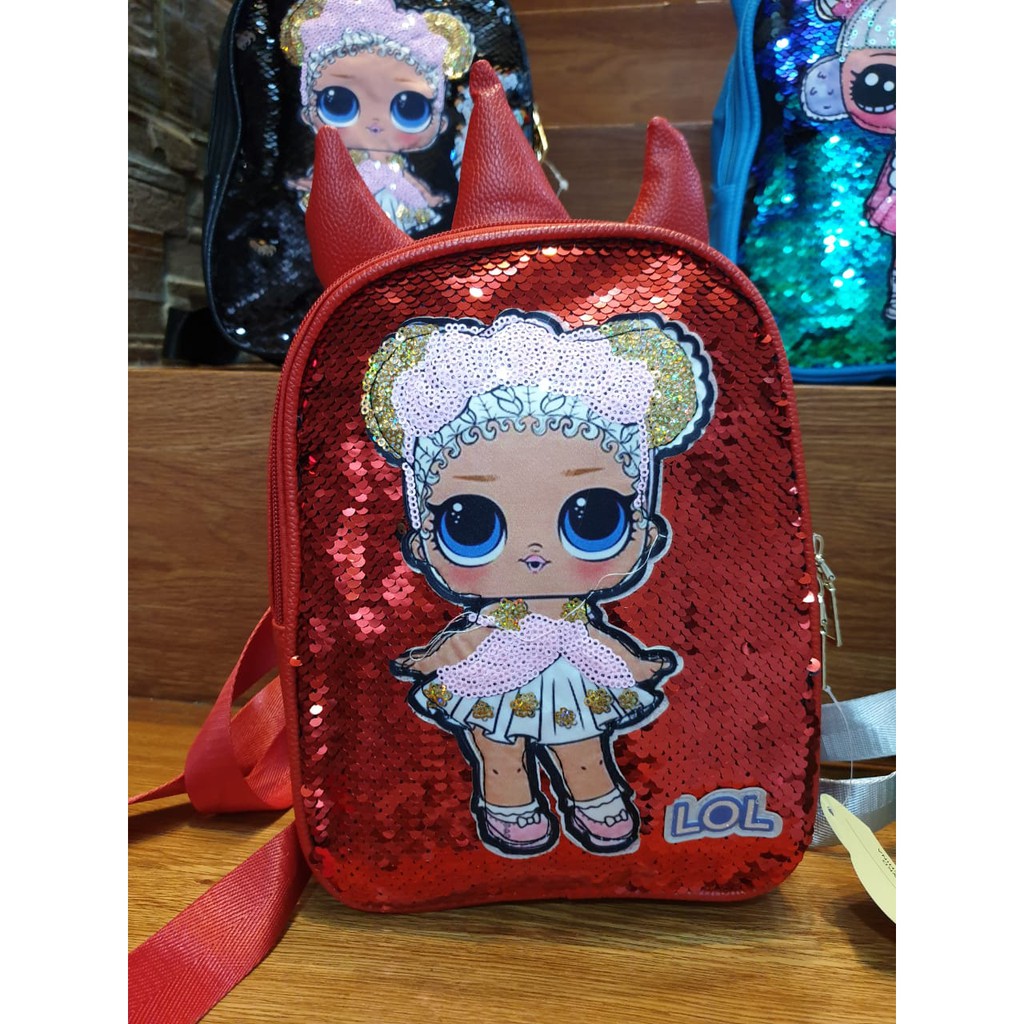 OBRAL!! Tas Ransel TK SEQUIN UNICORN  l 0 l 5 warna IMPORT 26x20x9