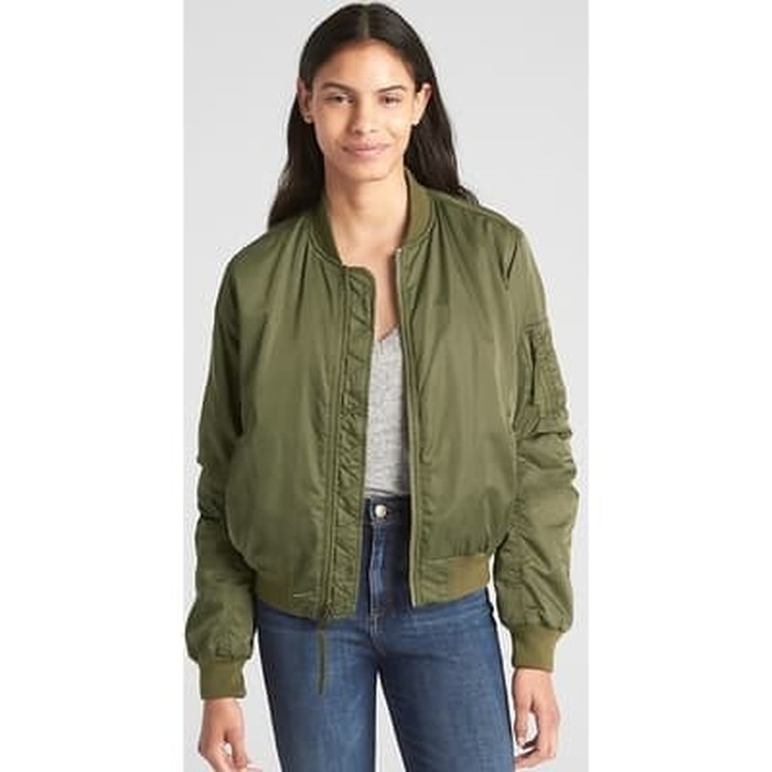 GAP Bomber Jacket Wanita Bigsize - Jaket Cewek Jumbo SIZE BRANDED