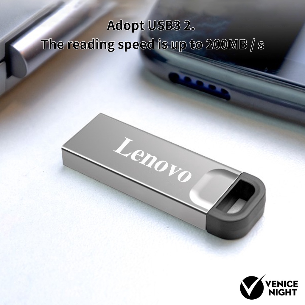 (SF) Lenovo 1TB / 2TB Flashdisk USB Mini Anti Air Plug &amp; Play Untuk PC