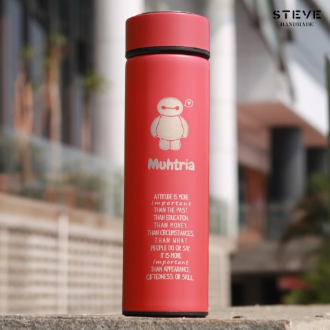 Botol minum stainless termos vacuum tumbler travel mug TM0301 Red Custom Tahan Air Panas dan Dingin