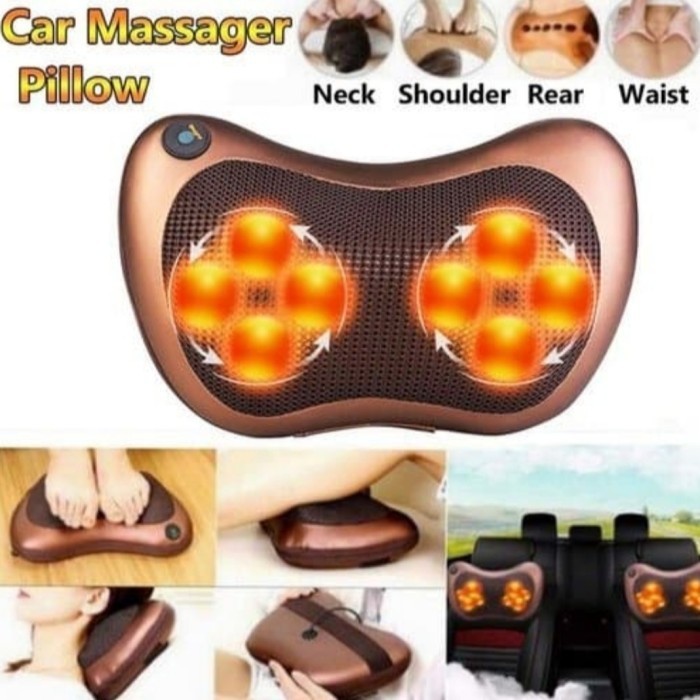 Bantal Pijat Leher dan Punggung untuk di Mobil dan di rumah Car home massage pillow