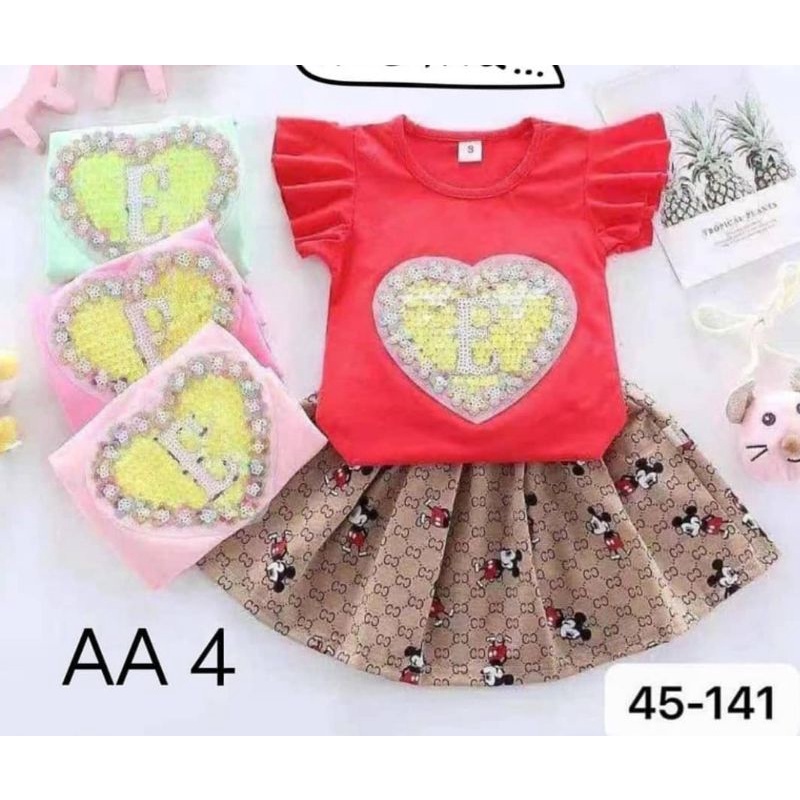 setelan baju rok anak 2&amp;3 Tahun / Baju anak