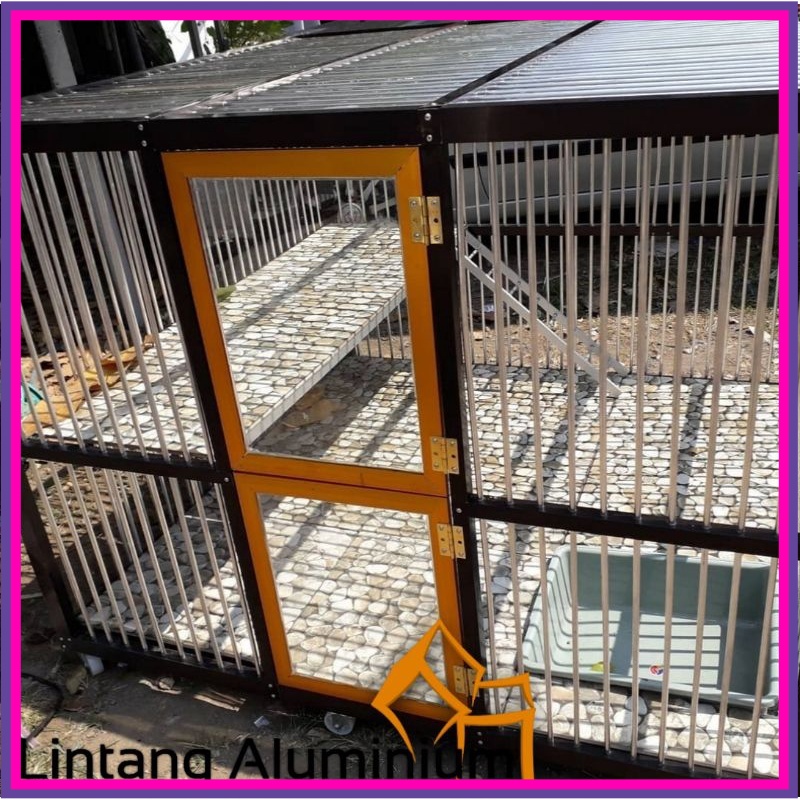 Kandang Kucing Aluminium// Minimalis 1 Kamar