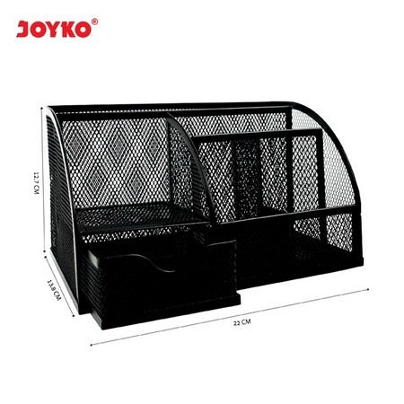 JOYKO - DESK SET ORGANIZER PEN / PENSIL SET MEJA JARING JALA BLACK HITAM DS-22 / DS-19