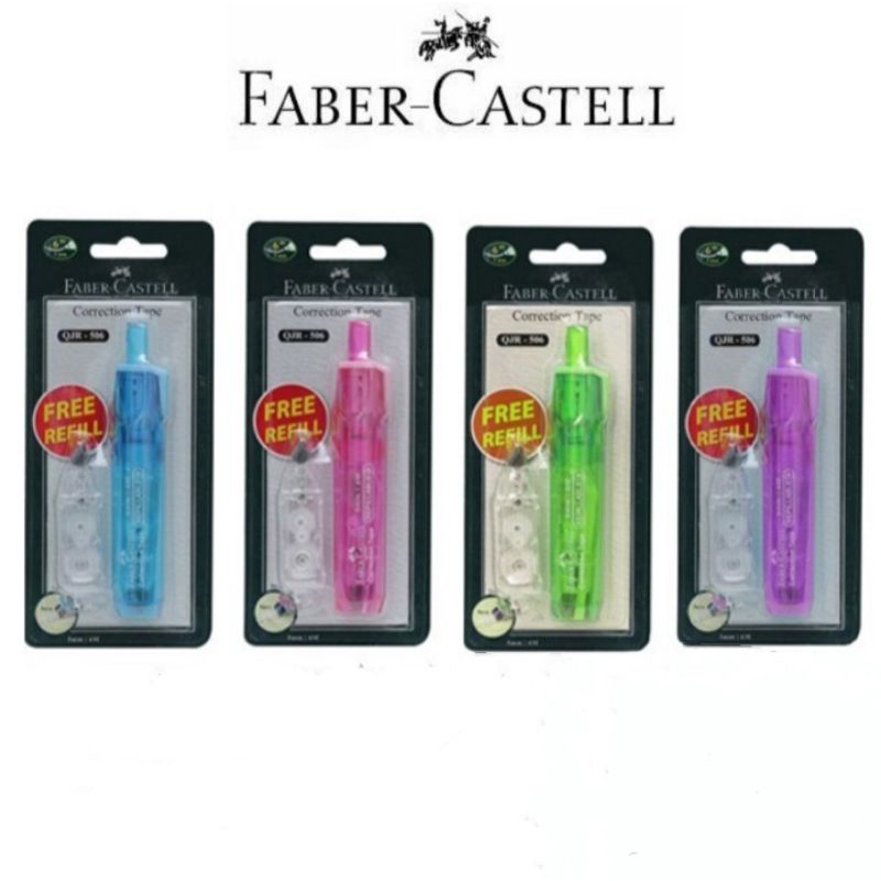 

Correction tape Faber Castell QJR 506 + Refill / Correction tape QJR 506 Faber Castell + Refill / Tipe x kertas Faber Castell QJR 506