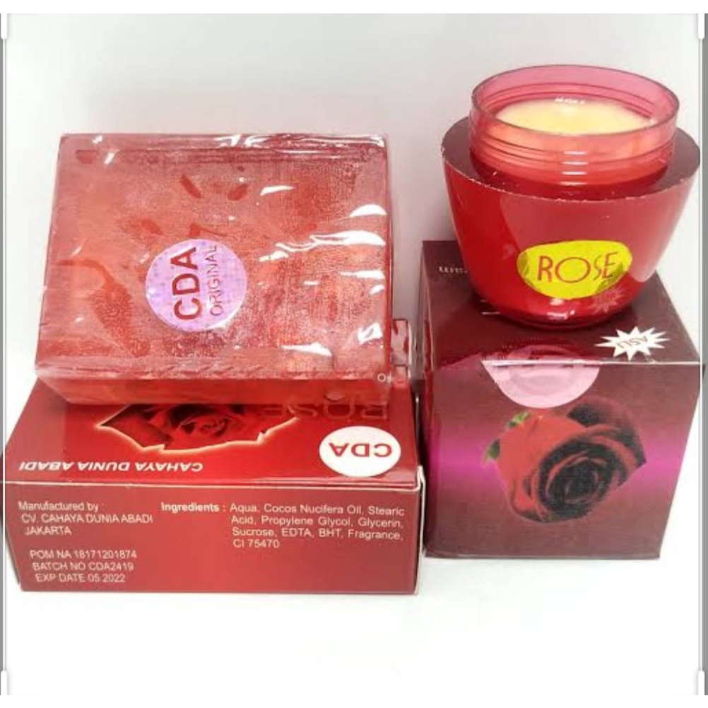 Paket Cream dan Sabun Rose CDA 100% Original