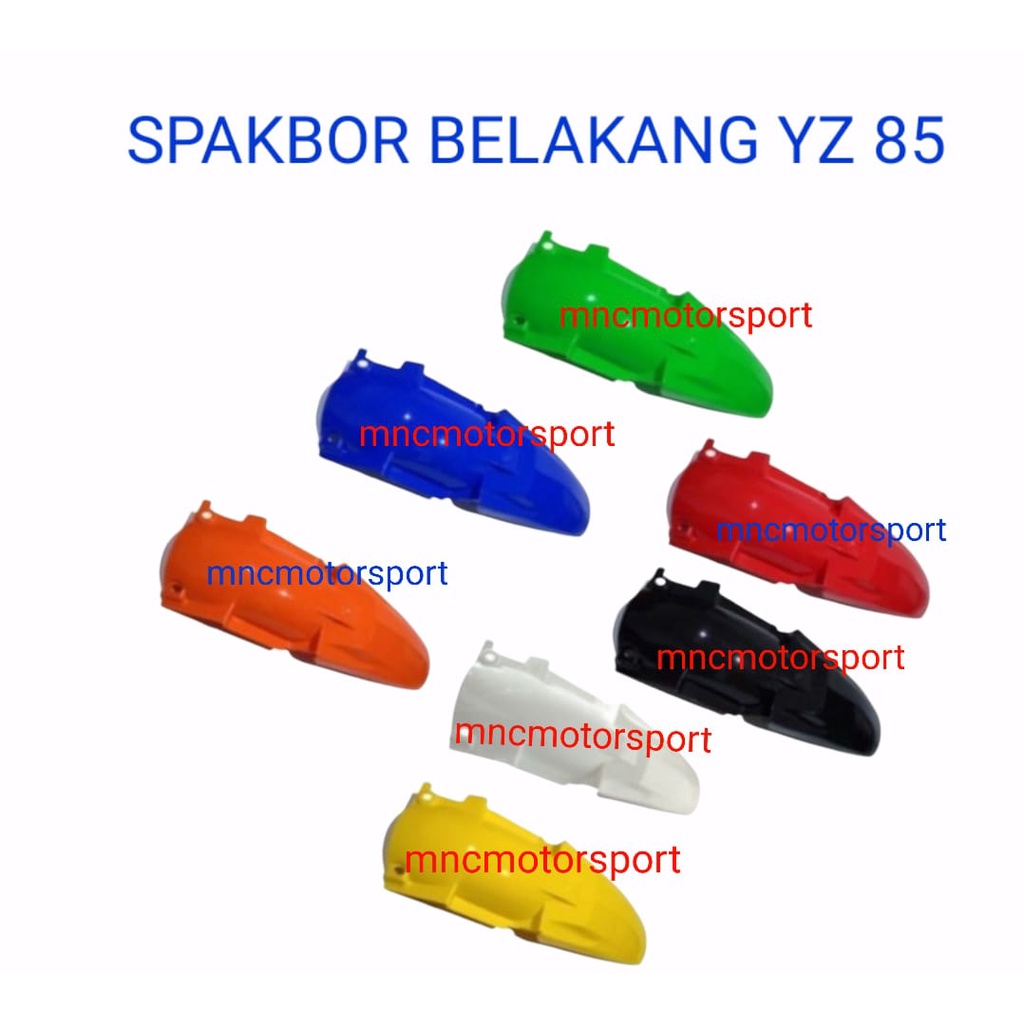 SPAKBOR BELAKANG YZ 85 TRAIL HITAM BIRU KUNING MERAH PUTIH ORANGE HIJAU